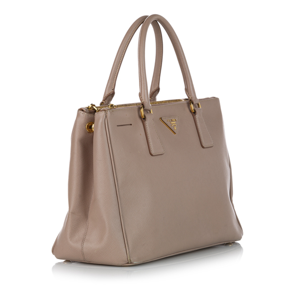 Pre-Loved Prada Saffiano Lux Galleria Double Zip Satchel - Picture 2 of 7